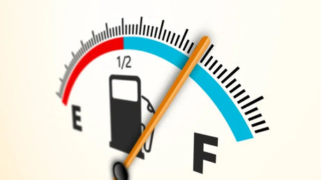 Image of a gas guage in a Prius
