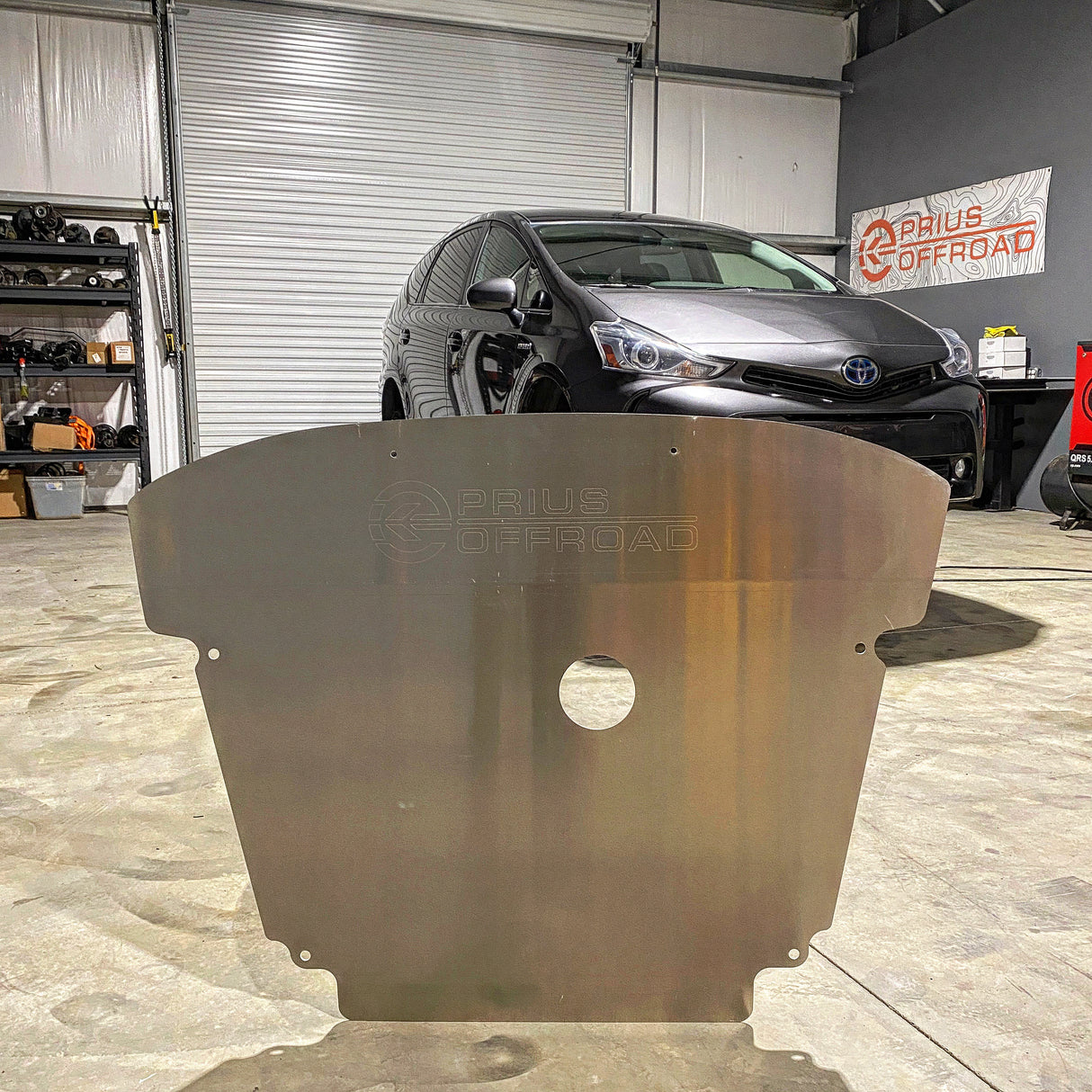2012-2017 Toyota Prius V Aluminum Skid Plate